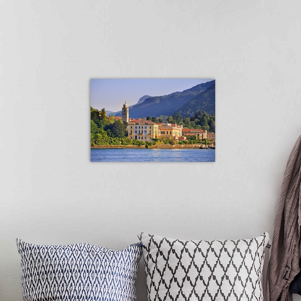 A bohemian room featuring Italy, Lombardy, Como district. Como Lake, Bellagio.