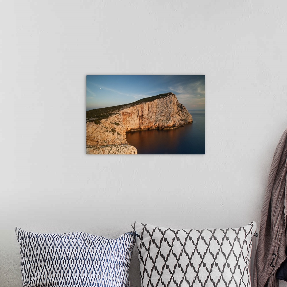 A bohemian room featuring Italy, Sardinia, Capo Caccia in Alghero and its towering cliffs.
