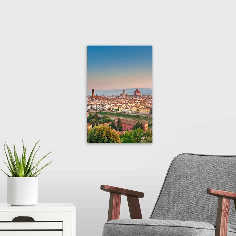 A modern room featuring Italy, Italia. Tuscany, Toscana. Firenze district. Florence, Firenze. Duomo Santa Maria del Fiore...