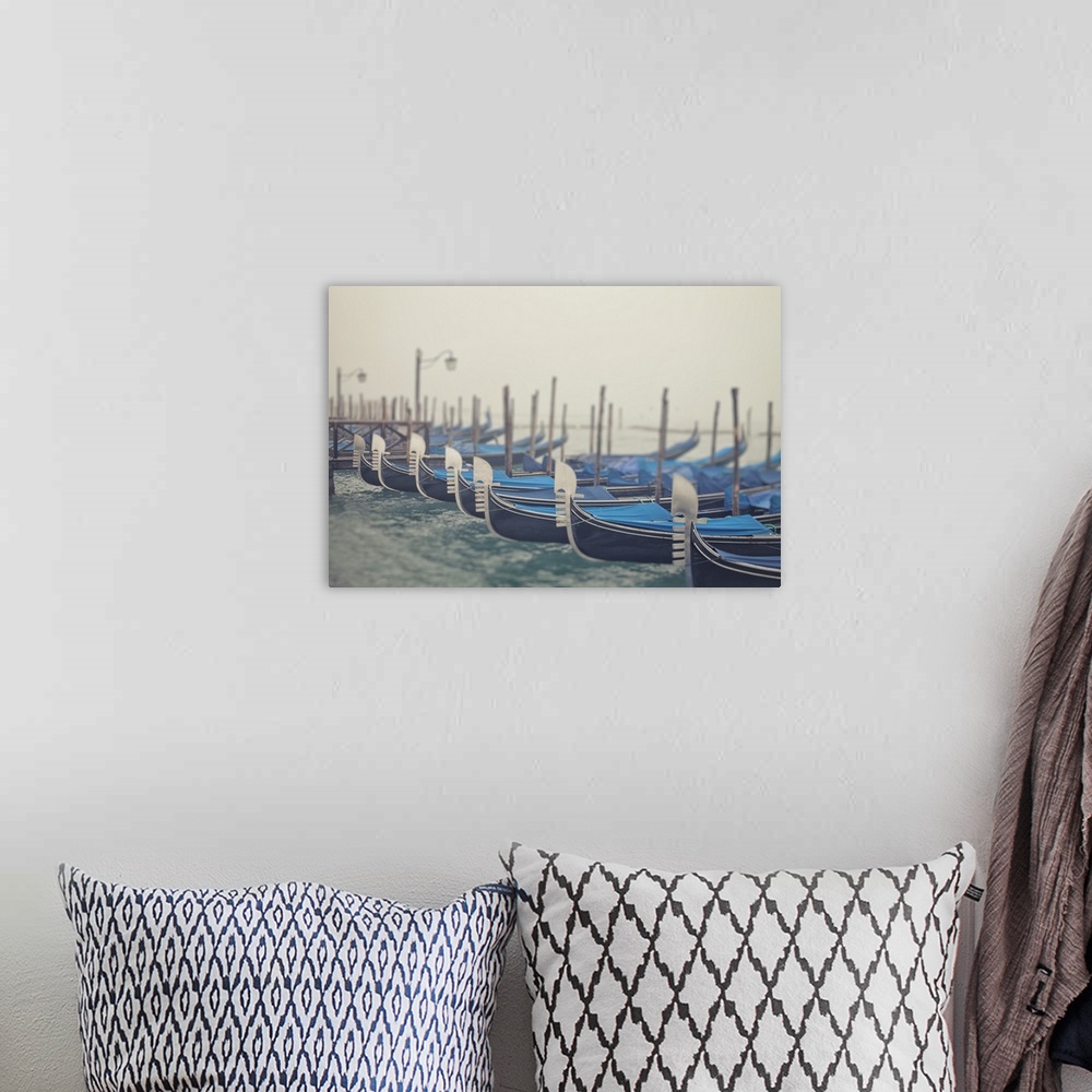 A bohemian room featuring Italy, Veneto, Venezia district, Venice.  Gondolas.