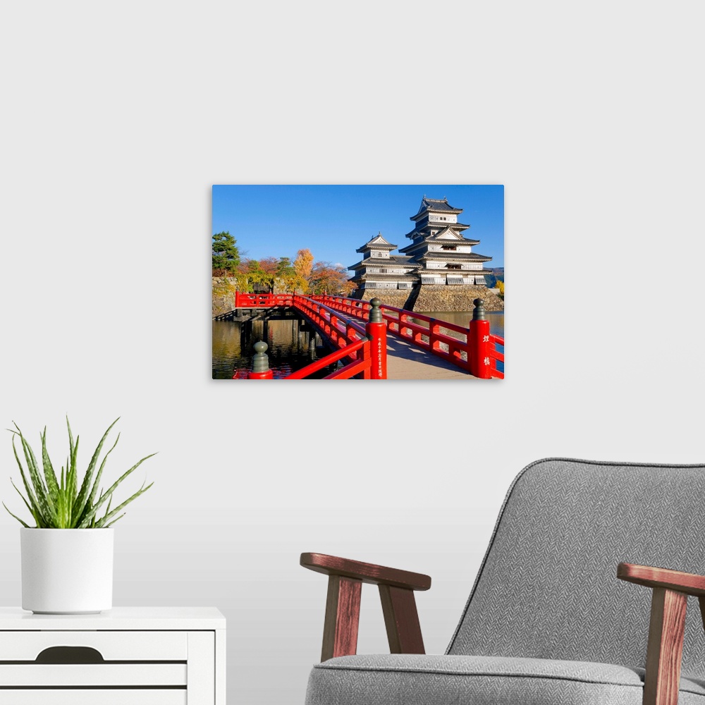 A modern room featuring Japan, Central Honshu (Chubu), Nagano Prefecture, Matsumoto, Matsumoto-jo (Matsumoto Castle), the...