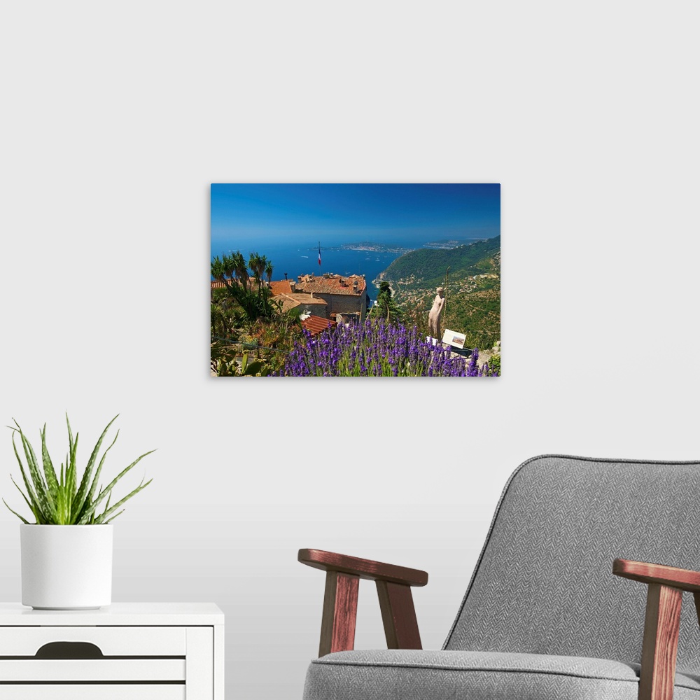 A modern room featuring Jardin Exotique in Eze, Cote d..Azur, Alpes-Maritimes, Provence-Alpes-Cote d'Azur, France