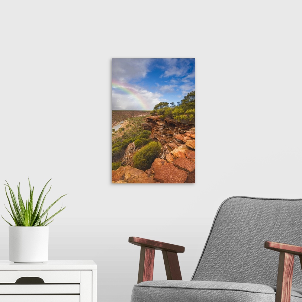 A modern room featuring Kalbarri National Park, Kalbarri, Western Australia, Australia. Rock formation at The Loop of the...