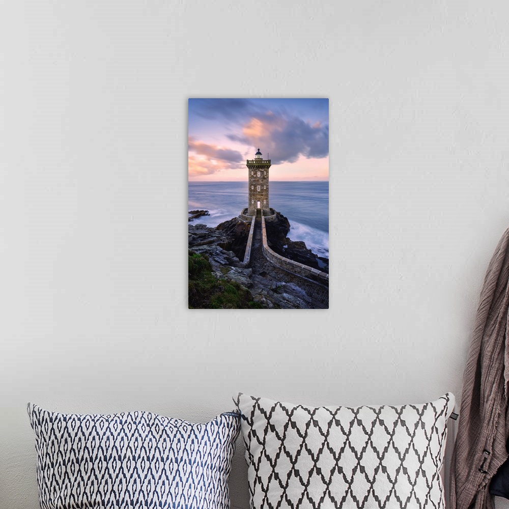 A bohemian room featuring Kermorvan Lighthouse, Le Conquet, Brest, Finistere Departement, Bretagne - Brittany, France