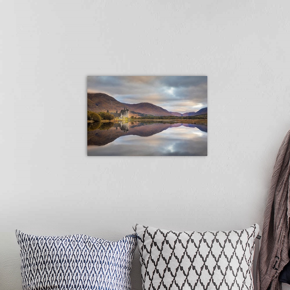 A bohemian room featuring Kilchurn Castle, Loch Awe, Scottish Highlands, Argyll and Bute, Scotland