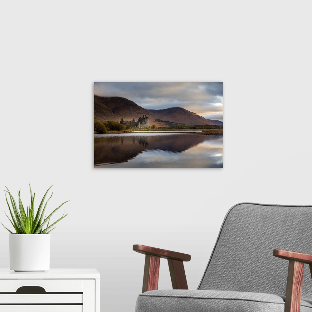 A modern room featuring Kilchurn Castle, Loch Awe, Scottish Highlands, Argyll and Bute, Scotland