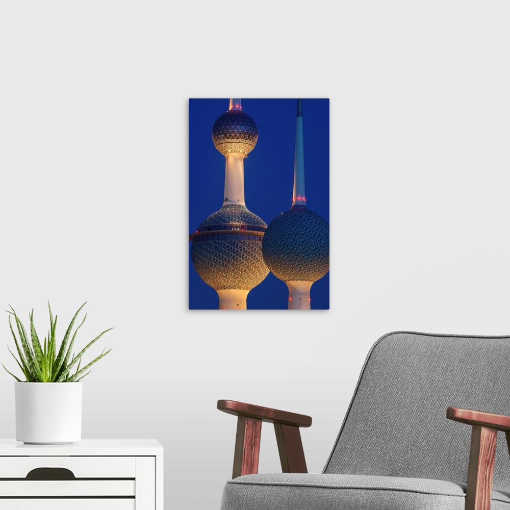 A modern room featuring Kuwait, Kuwait City, Sharq, Kuwait Towers on Arabian Gulf Street