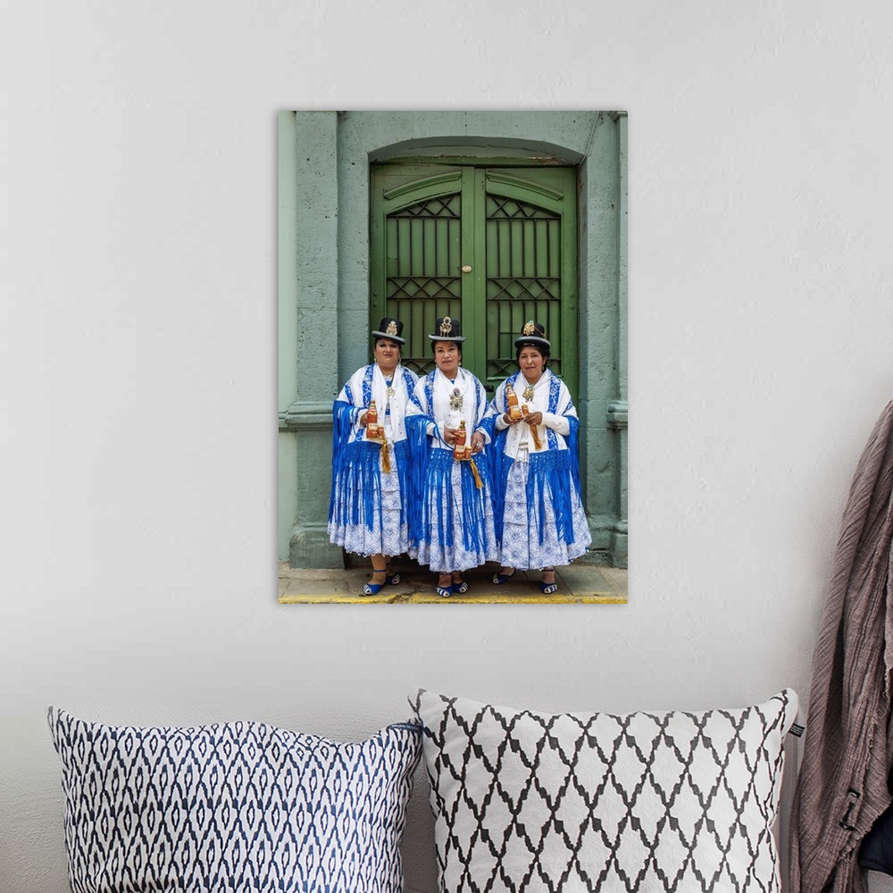 A bohemian room featuring Ladies in traditional clothing, Fiesta de la Virgen de la Candelaria, Puno, Peru