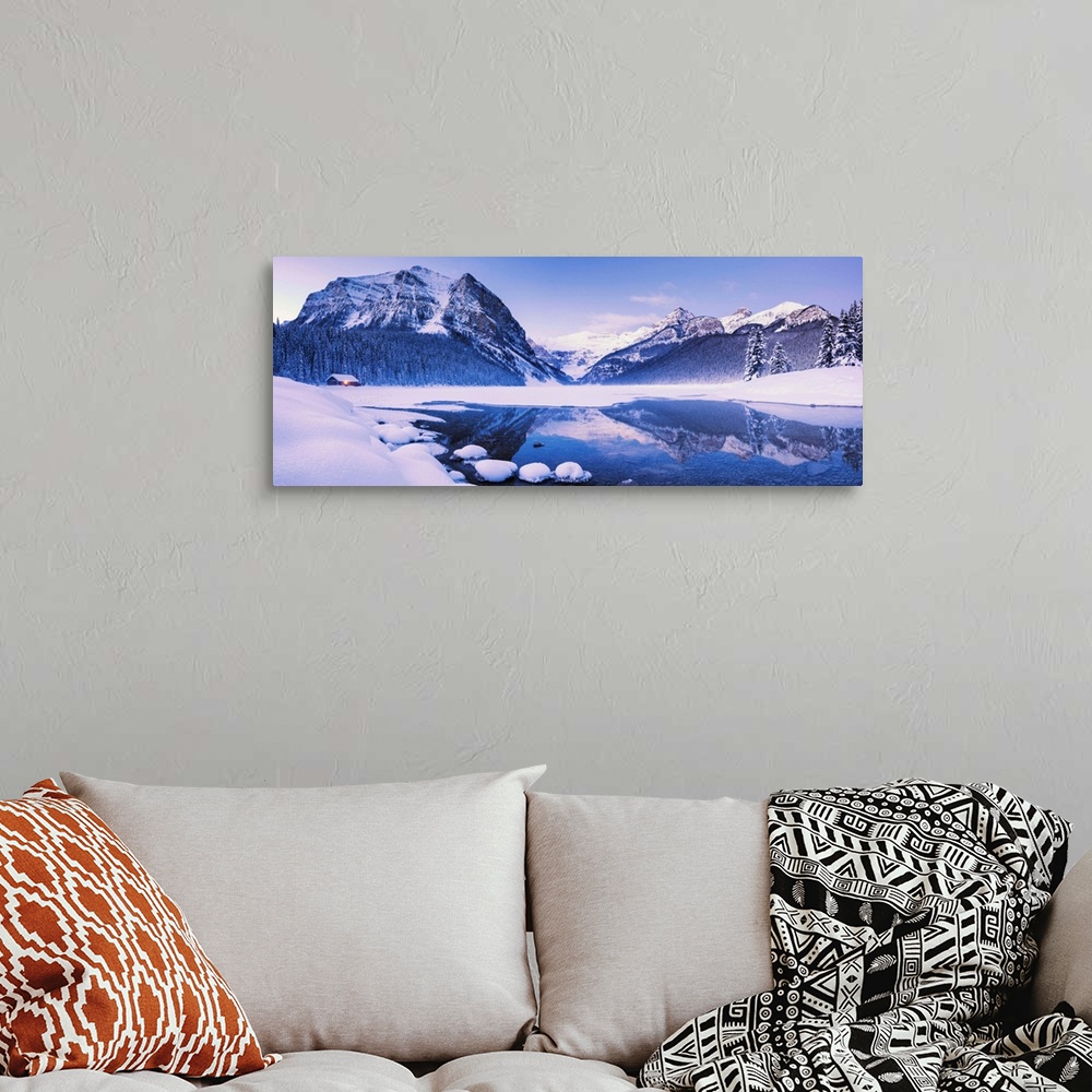 A bohemian room featuring Lake Louise In Winter, Banff National Park, Alberta, Canada
