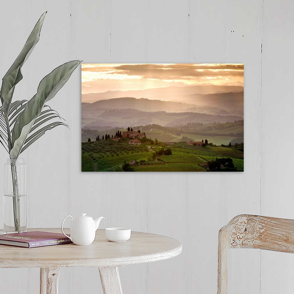 A farmhouse room featuring Landscape, San Gimignano, Tuscany, Italy