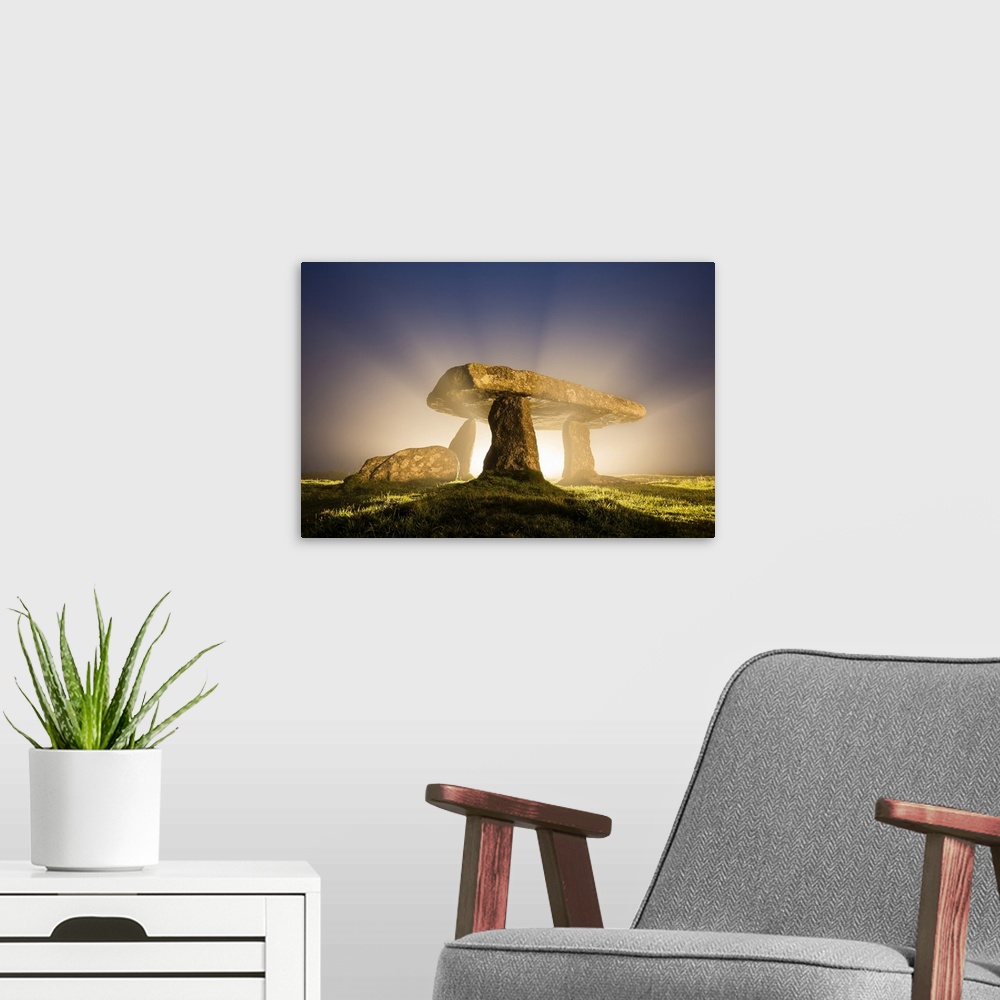 A modern room featuring Lanyon Quoit, Stone Dolmen, Madron, Cornwall, England