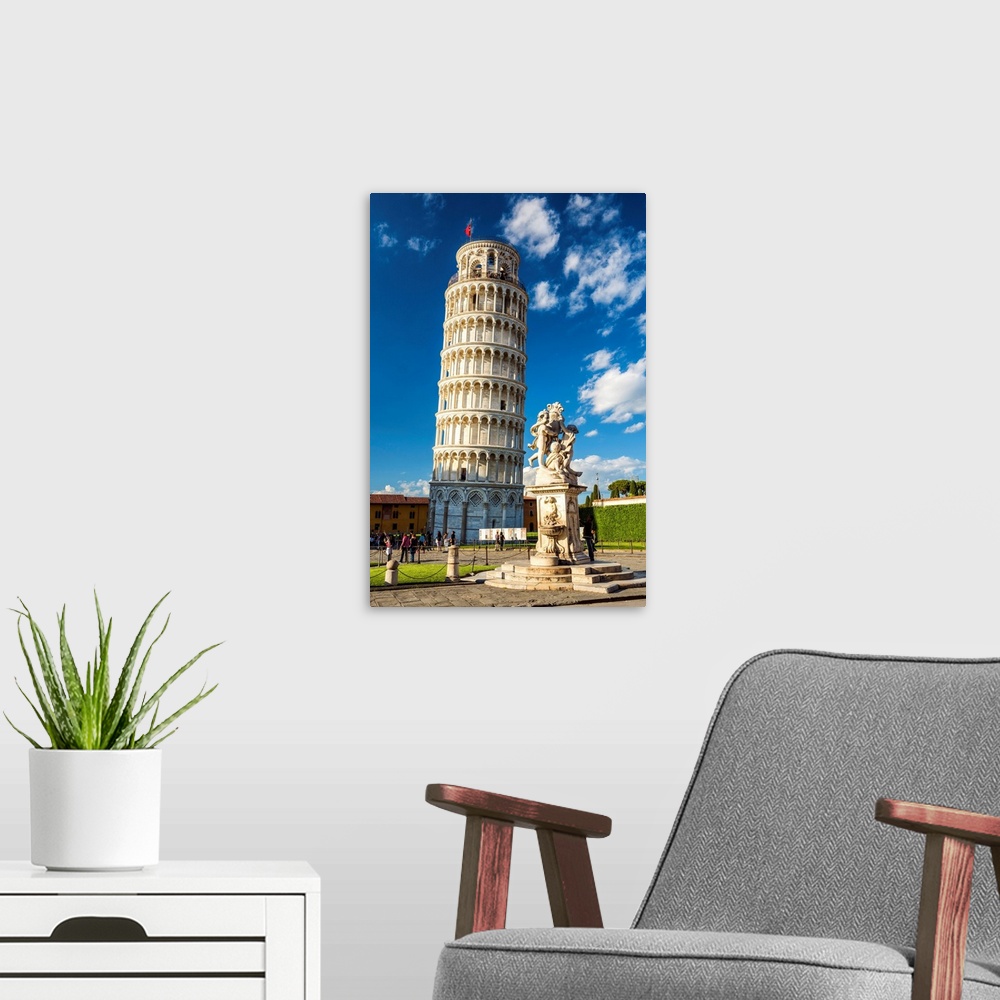 A modern room featuring Leaning Tower Of Pisa, Tuscany, Italy