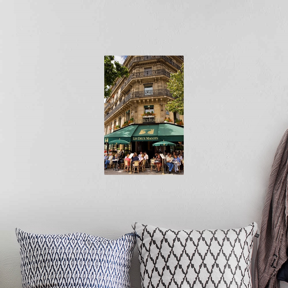 A bohemian room featuring Les Deux Magots Restaurant,  Paris, France