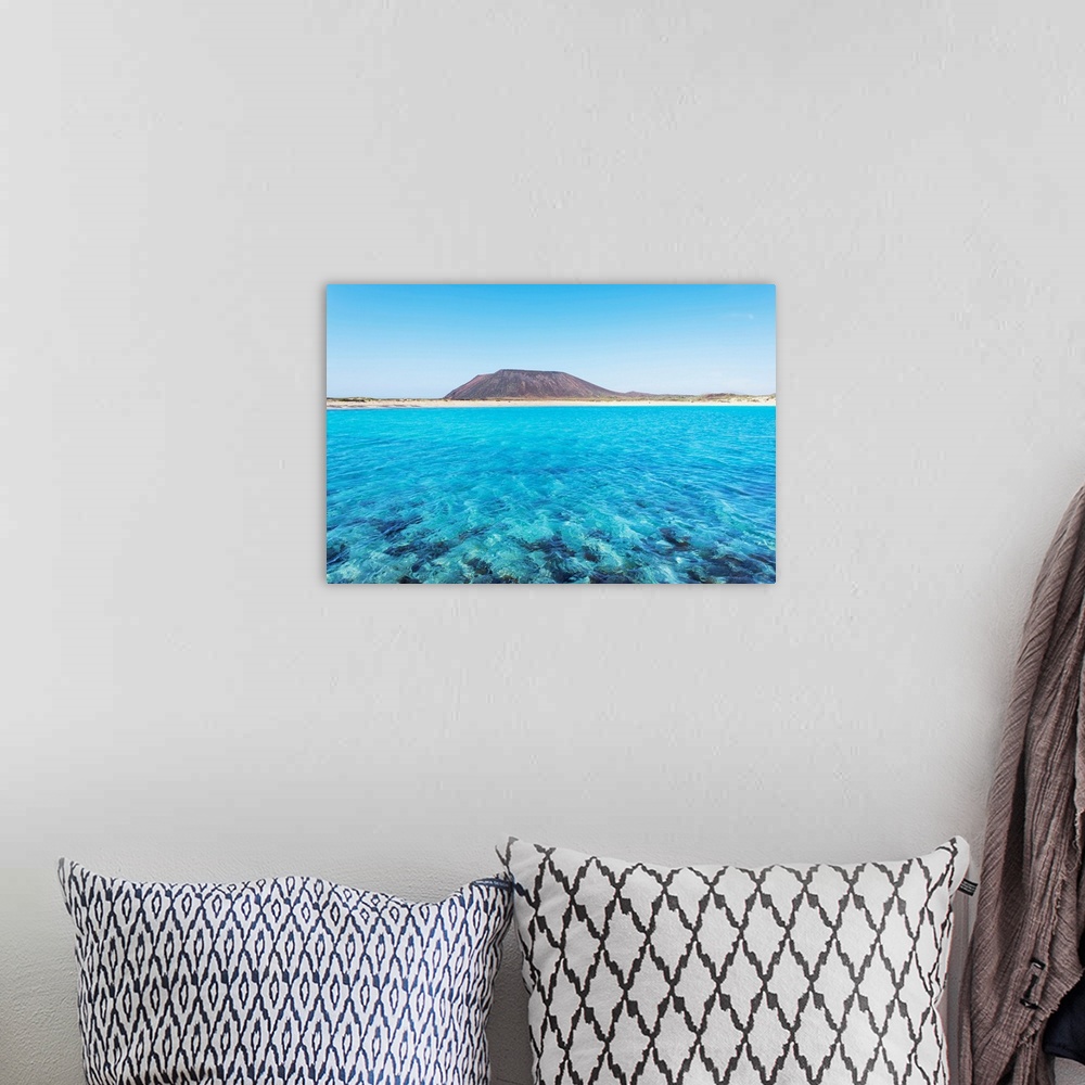A bohemian room featuring Lobos island, fuerteventura, canary islands, Spain.