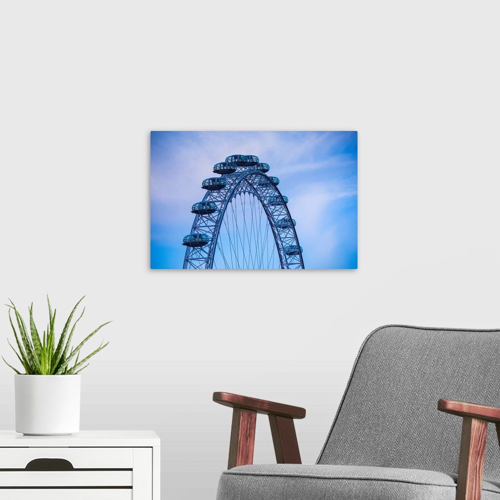 A modern room featuring London Eye, London, England, Uk