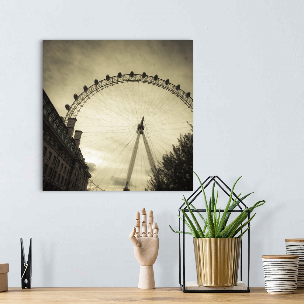 A bohemian room featuring London Eye, South Bank, London, England, UK