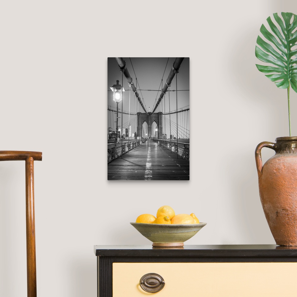 A traditional room featuring Lower Manhattan & Brooklyn Bridge, New York City, USA