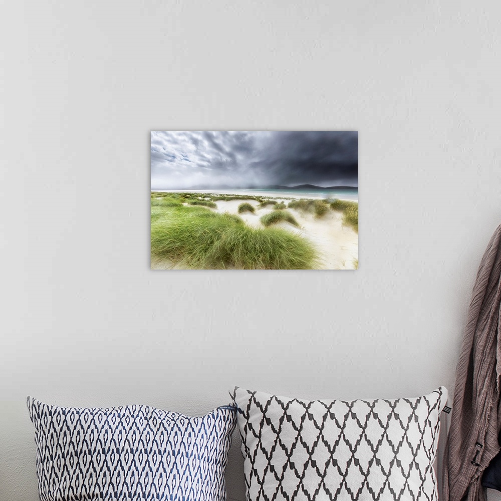 A bohemian room featuring Luskentyre Beach, Island Of Harris, Hebrides, Scotland, United Kingdom.