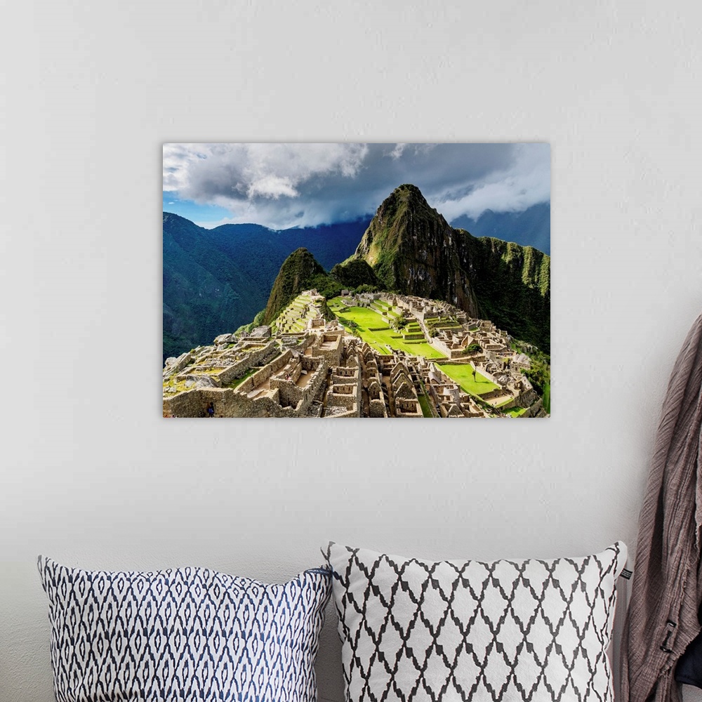 A bohemian room featuring Machu Picchu Ruins, Cusco Region, Peru