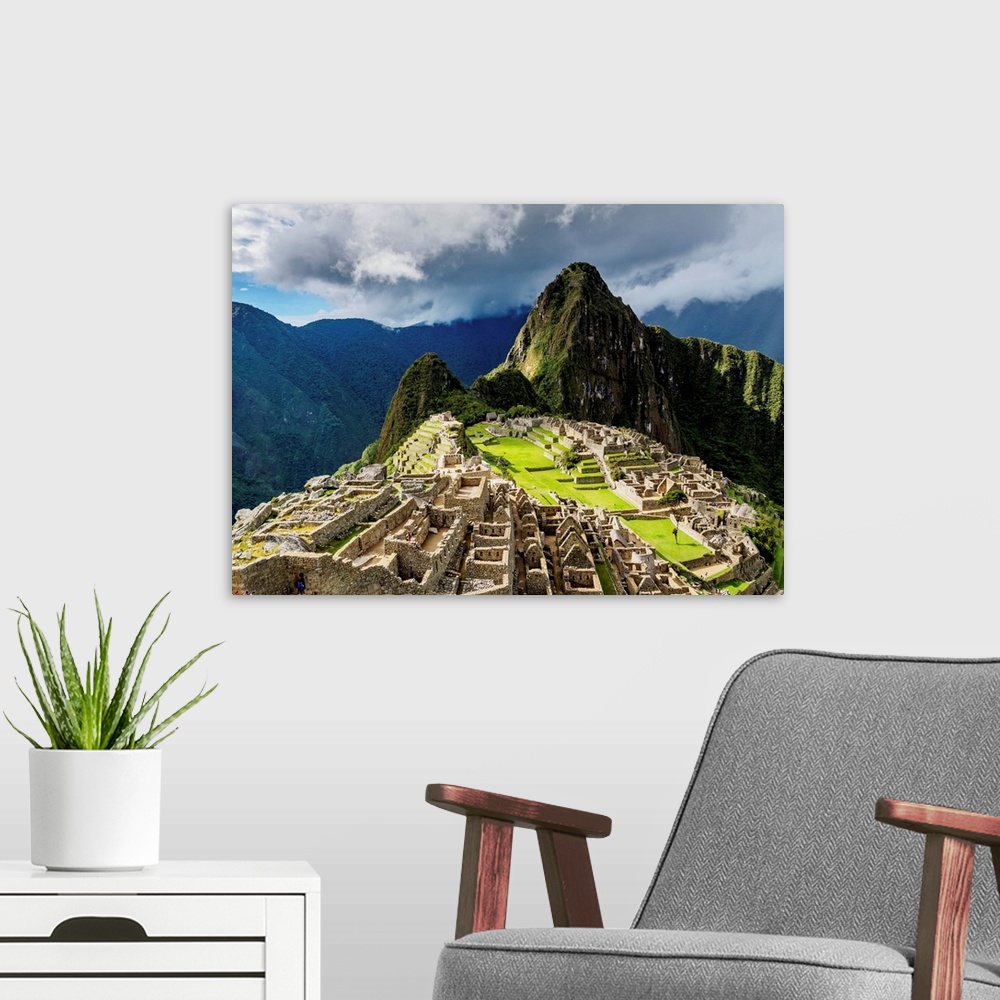 A modern room featuring Machu Picchu Ruins, Cusco Region, Peru