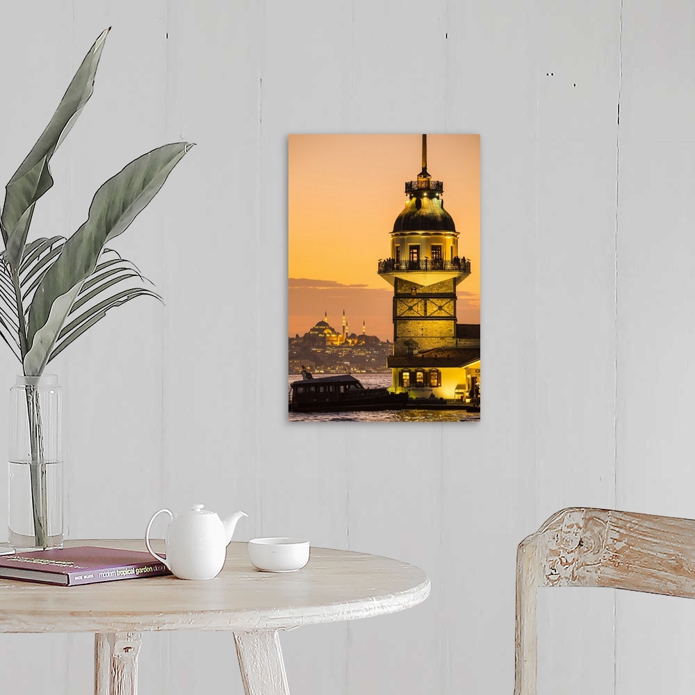 A farmhouse room featuring Maiden's Tower & Bosphorus from the Asian side of Istanbul, Turkey