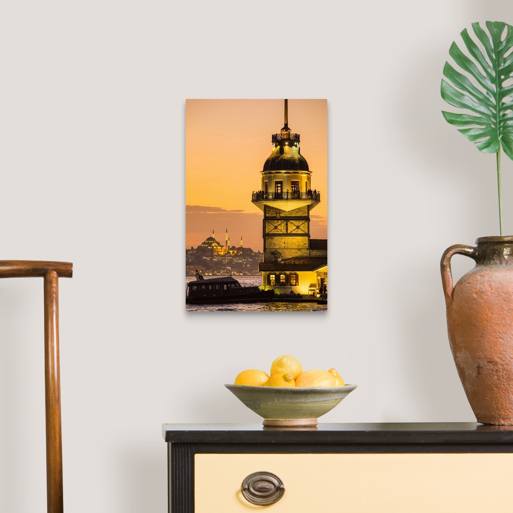 A traditional room featuring Maiden's Tower & Bosphorus from the Asian side of Istanbul, Turkey