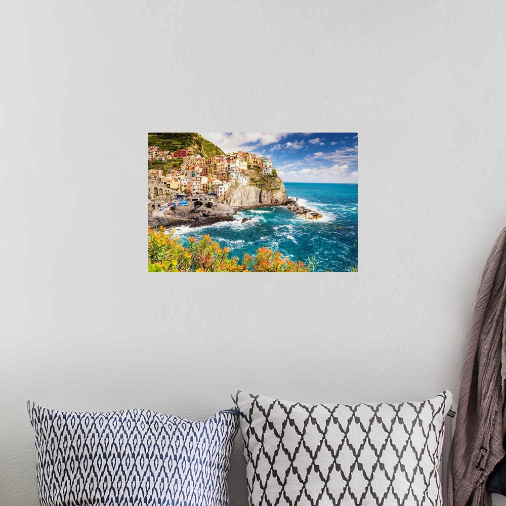 A bohemian room featuring Manorola, Cinque Terre, Liguria, Italy