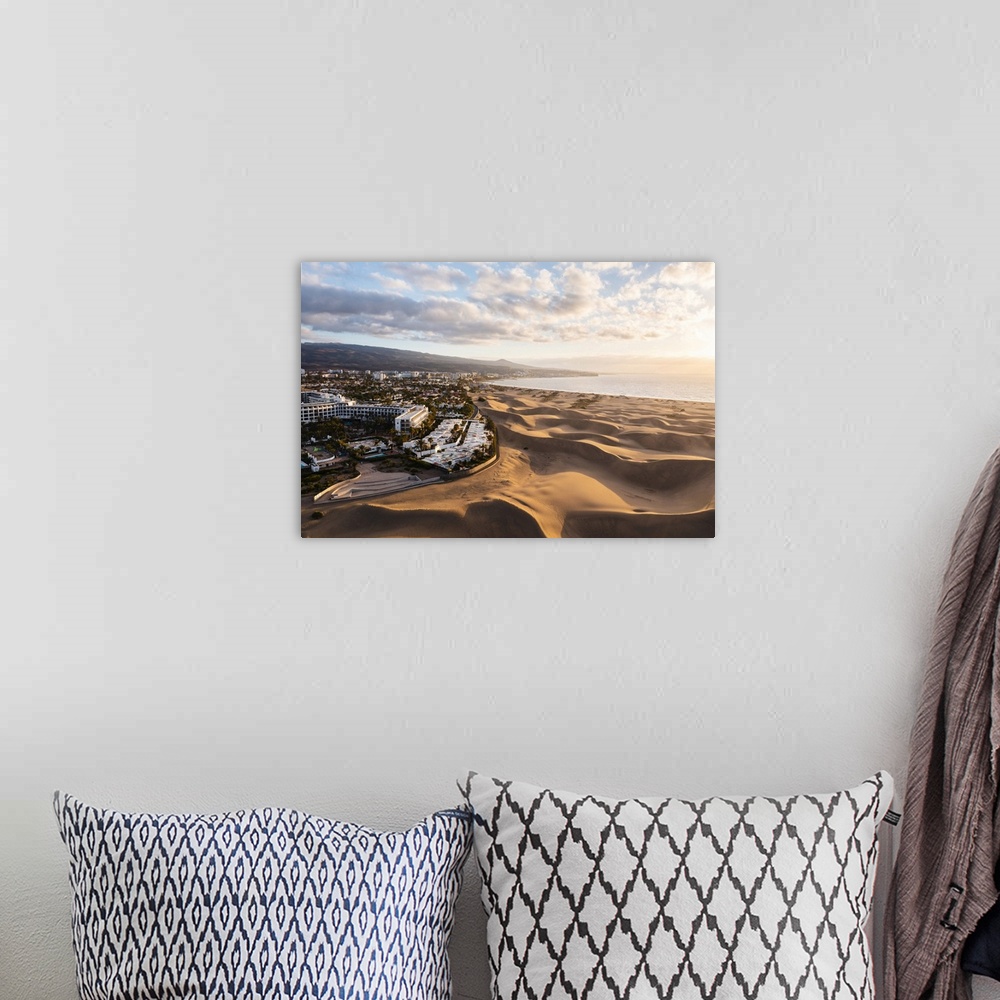 A bohemian room featuring Maspalomas sand dunes, Gran Canaria, Canary Islands, Spain.