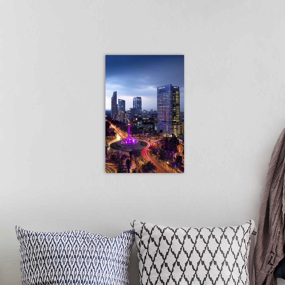 A bohemian room featuring Mexico, Mexico City, Angel of Independence, Monument To Independence, Roundabout, Paseo de la Ref...