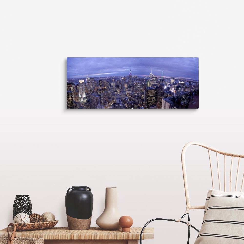 A farmhouse room featuring Midtown skyline with Empire State Building, Manhattan, New York City