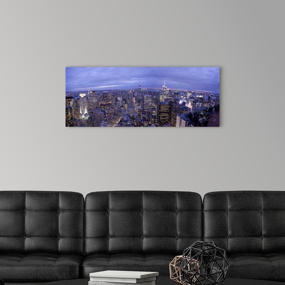 A modern room featuring Midtown skyline with Empire State Building, Manhattan, New York City