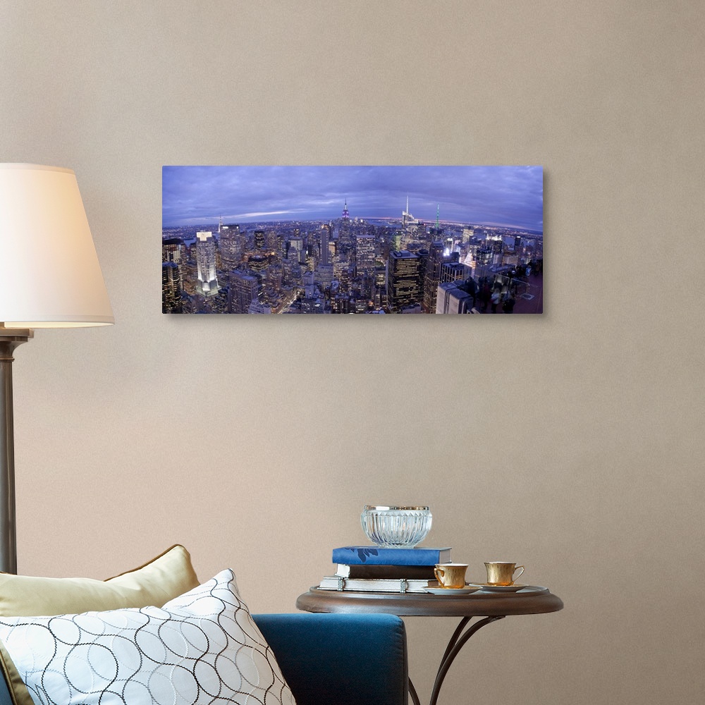 A traditional room featuring Midtown skyline with Empire State Building, Manhattan, New York City
