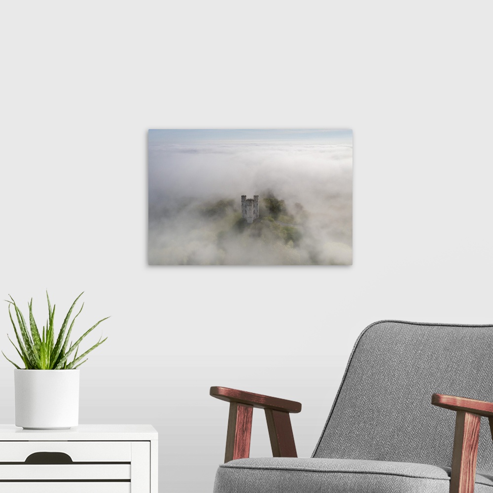 A modern room featuring Mist Surrounds Haldon Belvedere (Lawrence Castle) In Devon, England