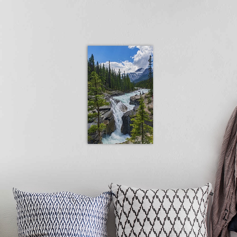 A bohemian room featuring Mistaya Canyon, Banff National Park, Alberta, Canada