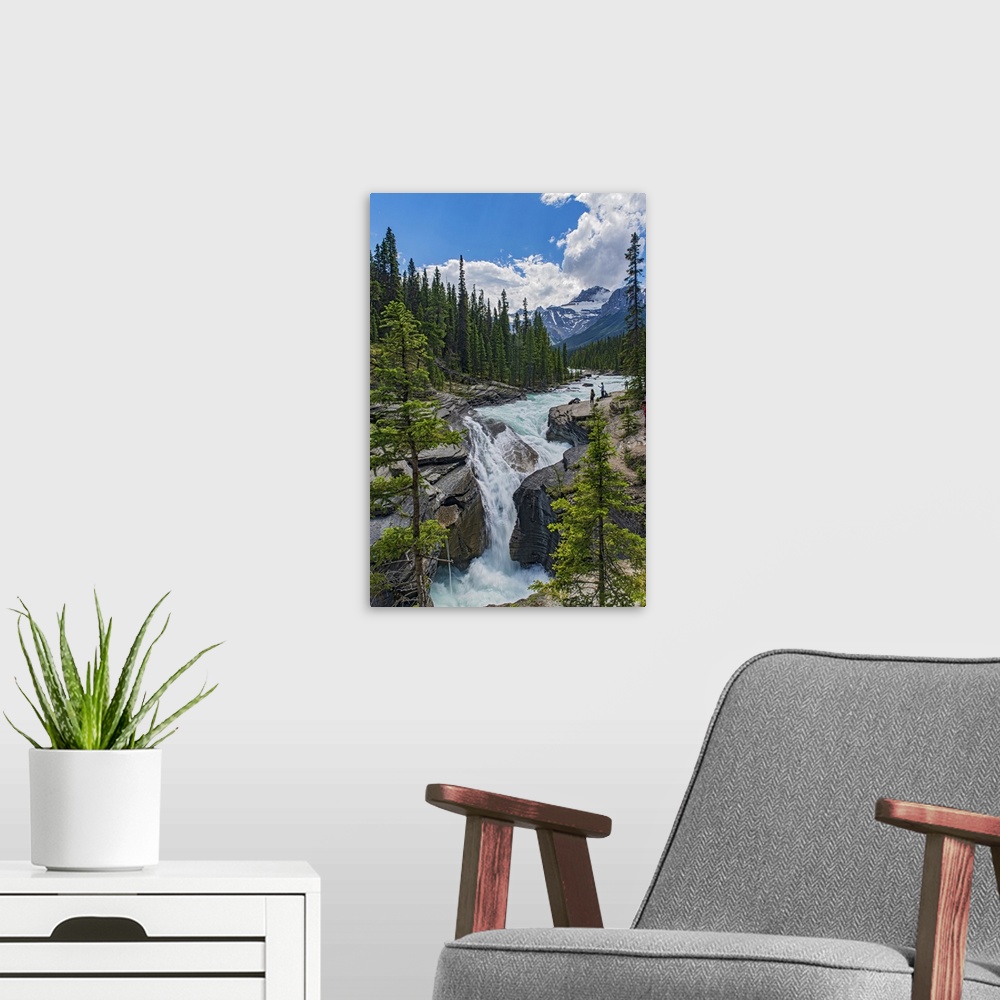 A modern room featuring Mistaya Canyon, Banff National Park, Alberta, Canada