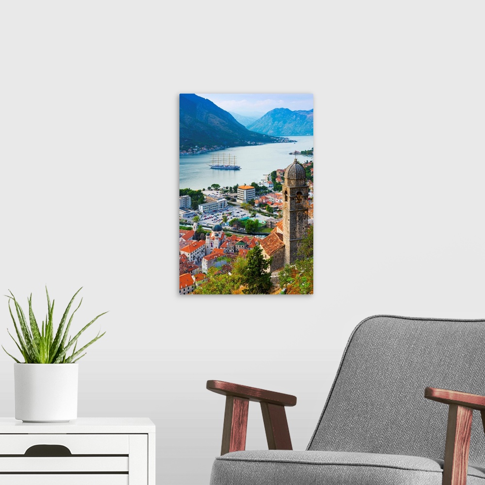 A modern room featuring Montenegro, Bay of Kotor, Kotor