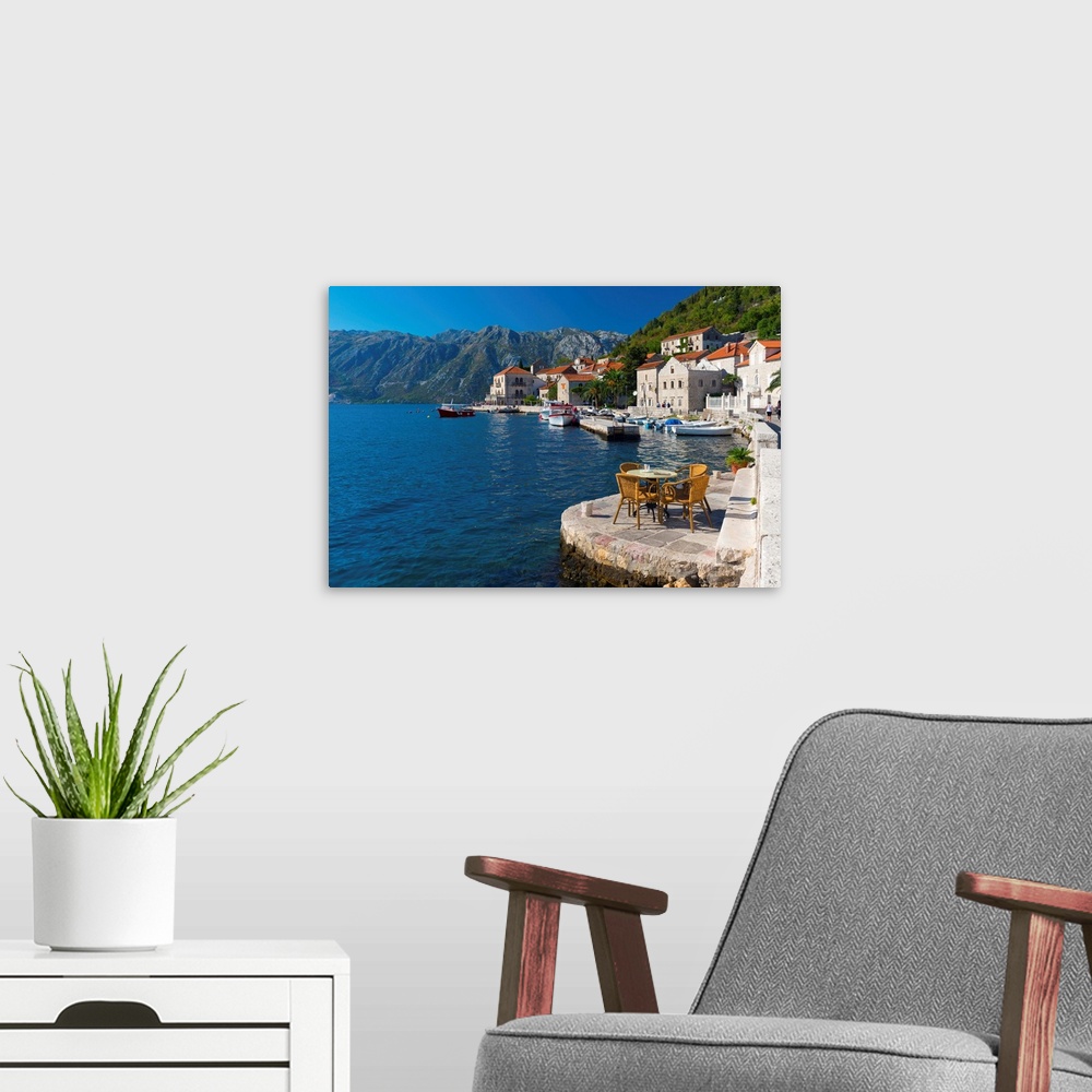 A modern room featuring Montenegro, Bay of Kotor, Perast