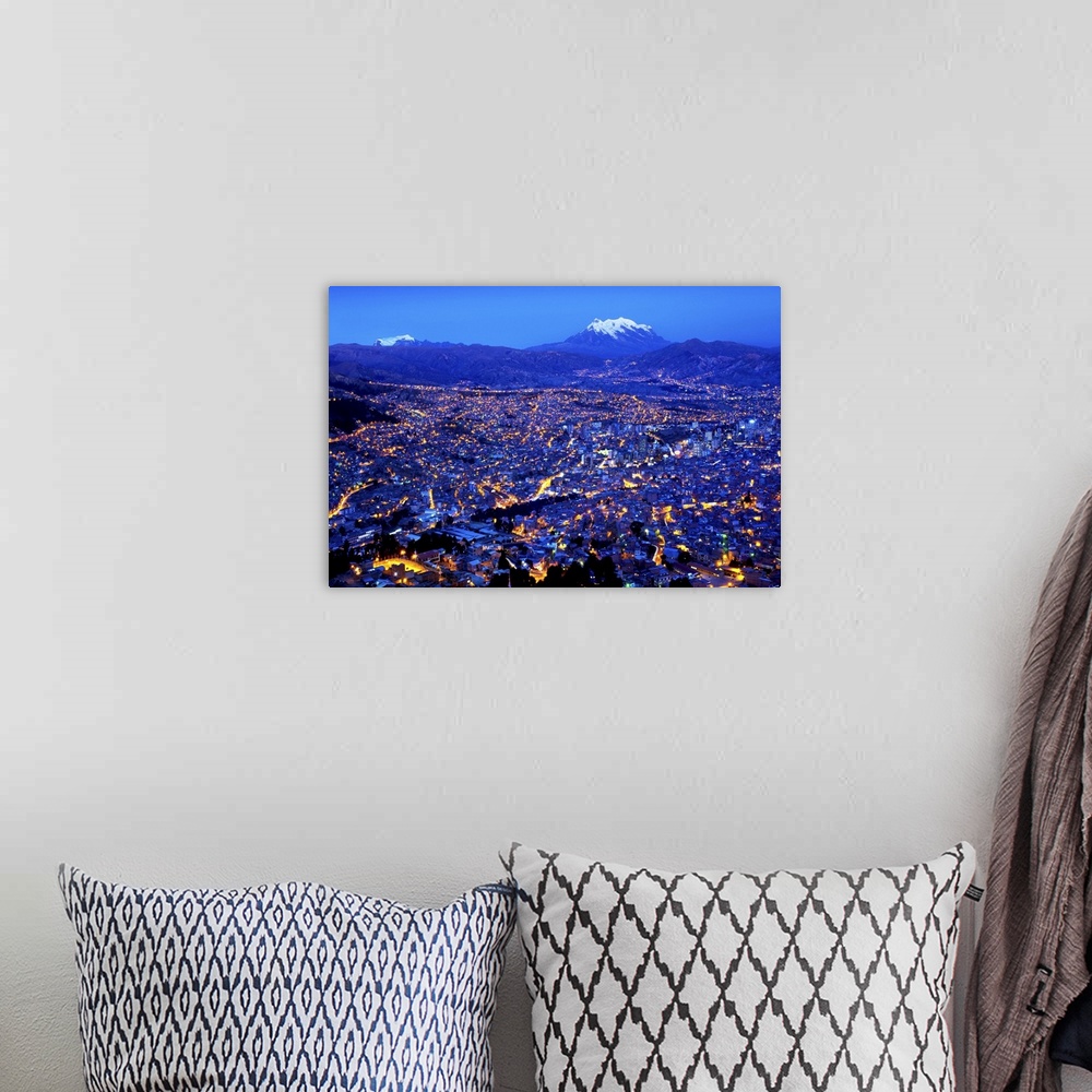A bohemian room featuring Mount Illimani, Andes Mountains, Templo Andino Jach'a Apacheta Mirador, Views of La Paz From El A...