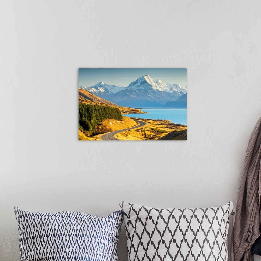 A bohemian room featuring Mt. Cook And Lake Pukaki, Pete's Lookout, New Zealand