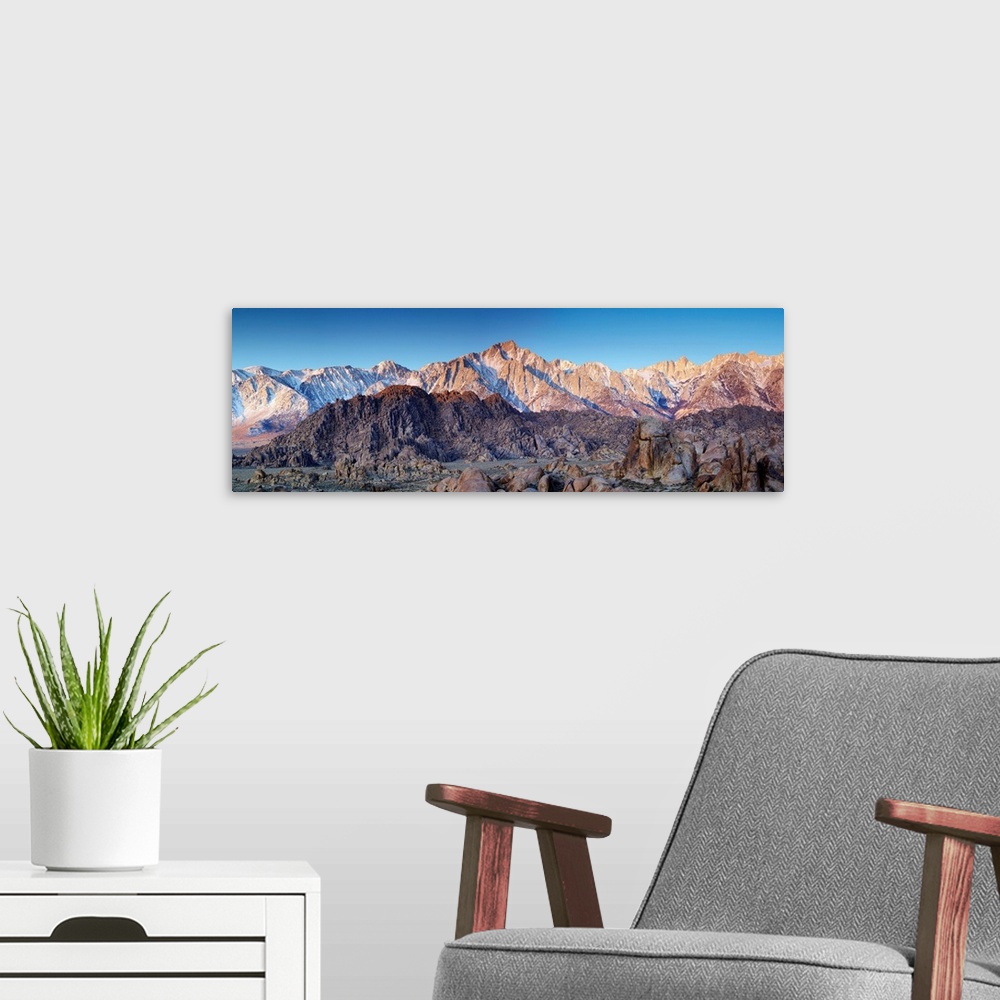 A modern room featuring Mt. Whitney And Alabama Hills, Eastern Sierras, Lone Pine, California, USA