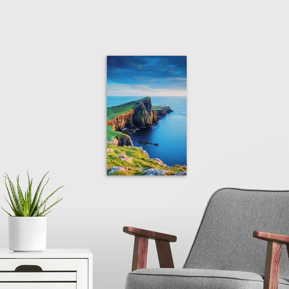 A modern room featuring Neist Point Lighthouse, Isle Of Skye, Scotland