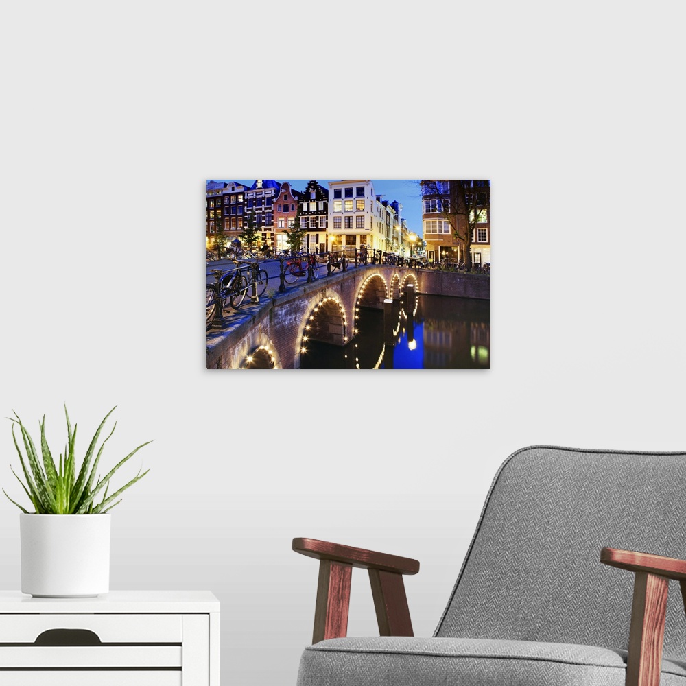 A modern room featuring Europe, Netherlands, Holland, Amsterdam, Joordan, Grachtengordel West, Herengracht, a view east a...