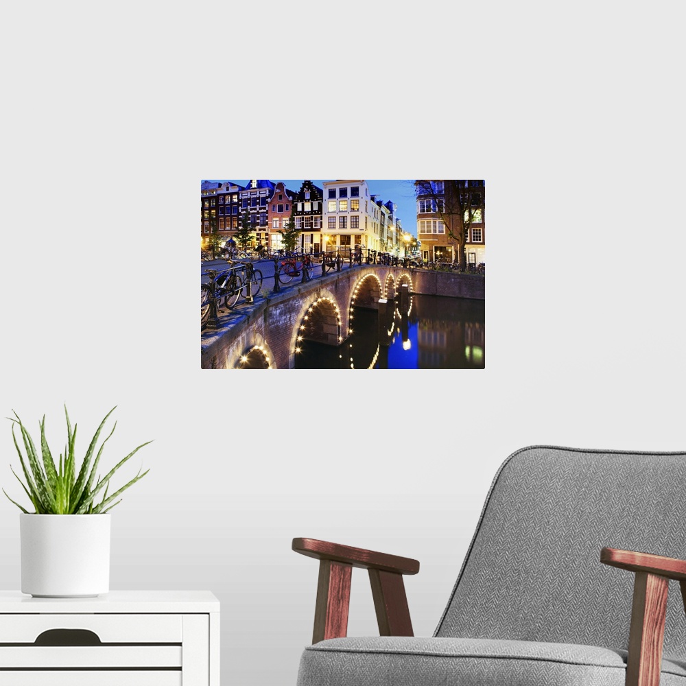 A modern room featuring Europe, Netherlands, Holland, Amsterdam, Joordan, Grachtengordel West, Herengracht, a view east a...