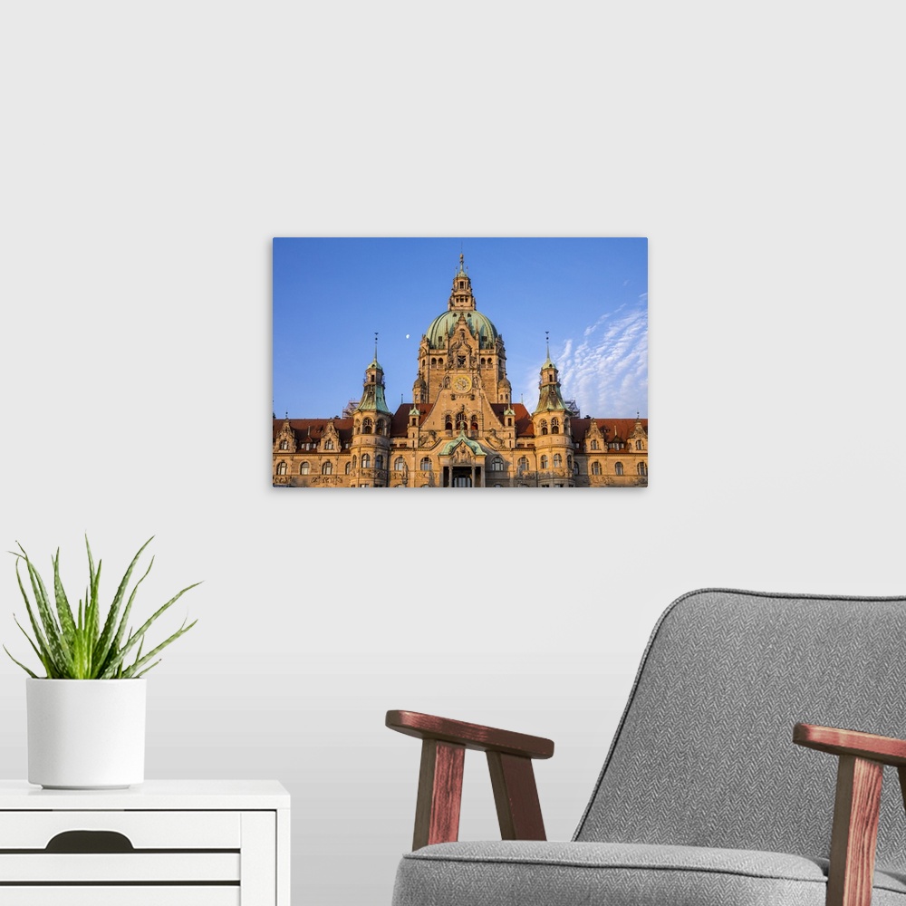 A modern room featuring New Town Hall (Neues Rathaus), Hannover, Lower Saxony, Germany