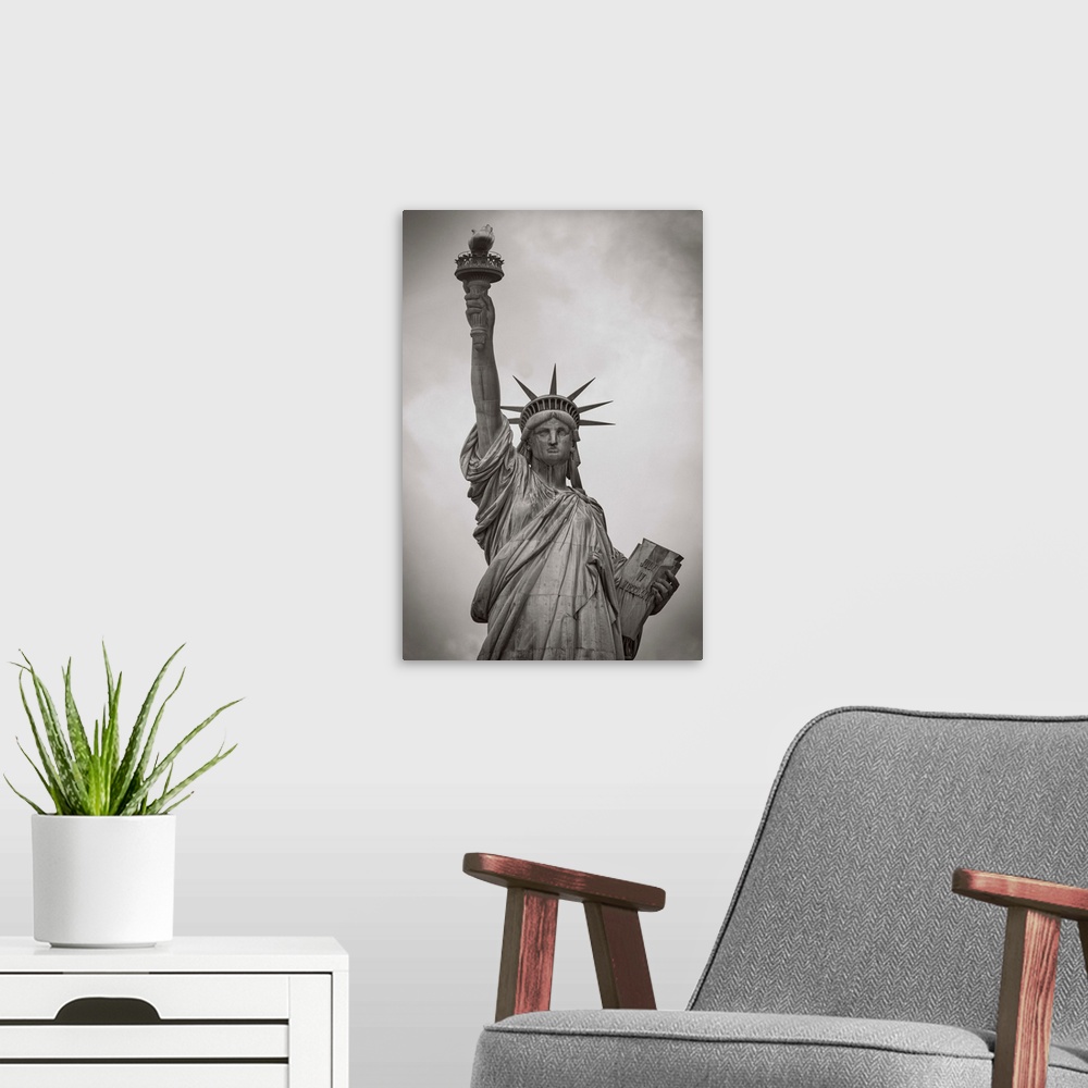 A modern room featuring USA, New York, New York City, Statue of Liberty National Monument.
