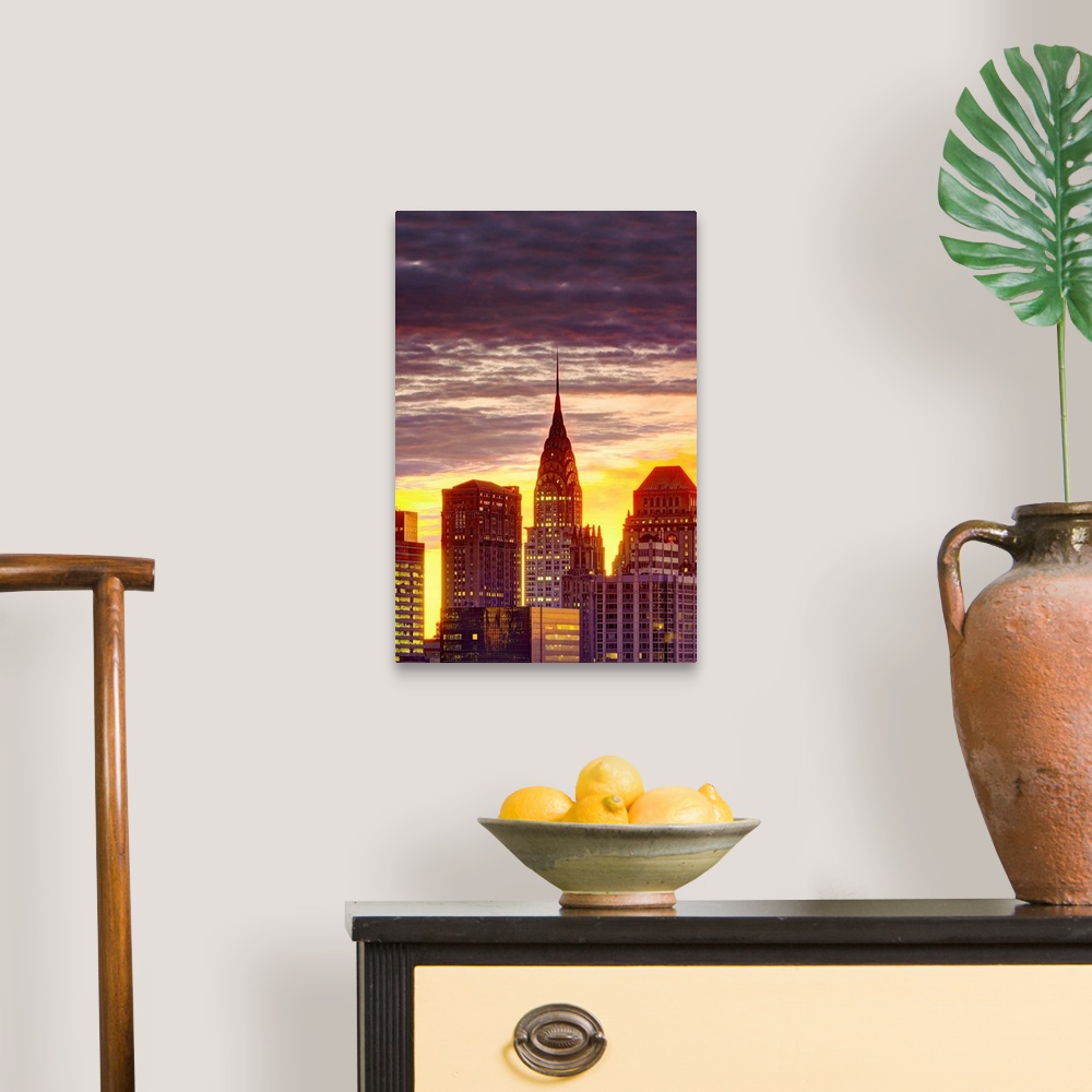 A traditional room featuring USA, New York, Manhattan, Midtown, Chrysler Building