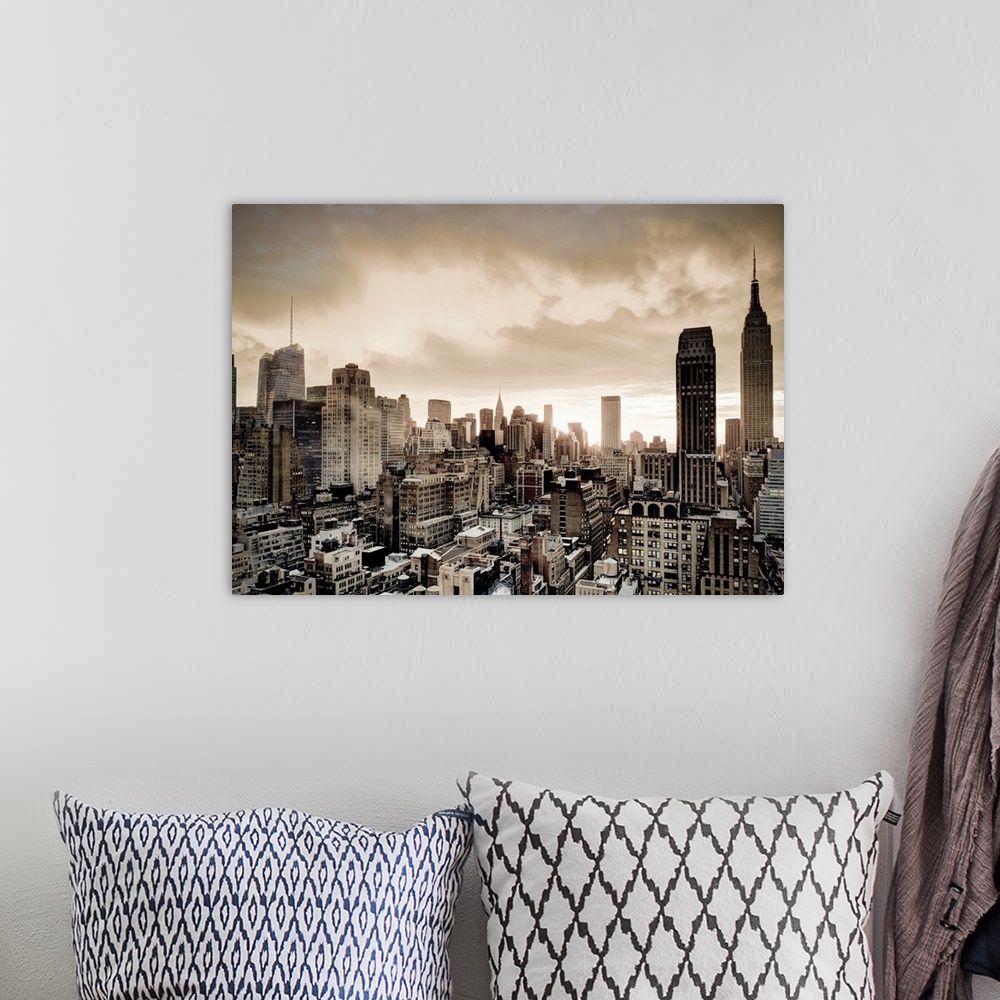 A bohemian room featuring USA, New York, Manhattan, Midtown, including Empire State Building