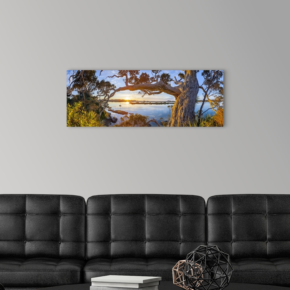 A modern room featuring Ngunguru Sunrise, Tutukaka Coast, Whangarei, Northland, North Island, New Zealand