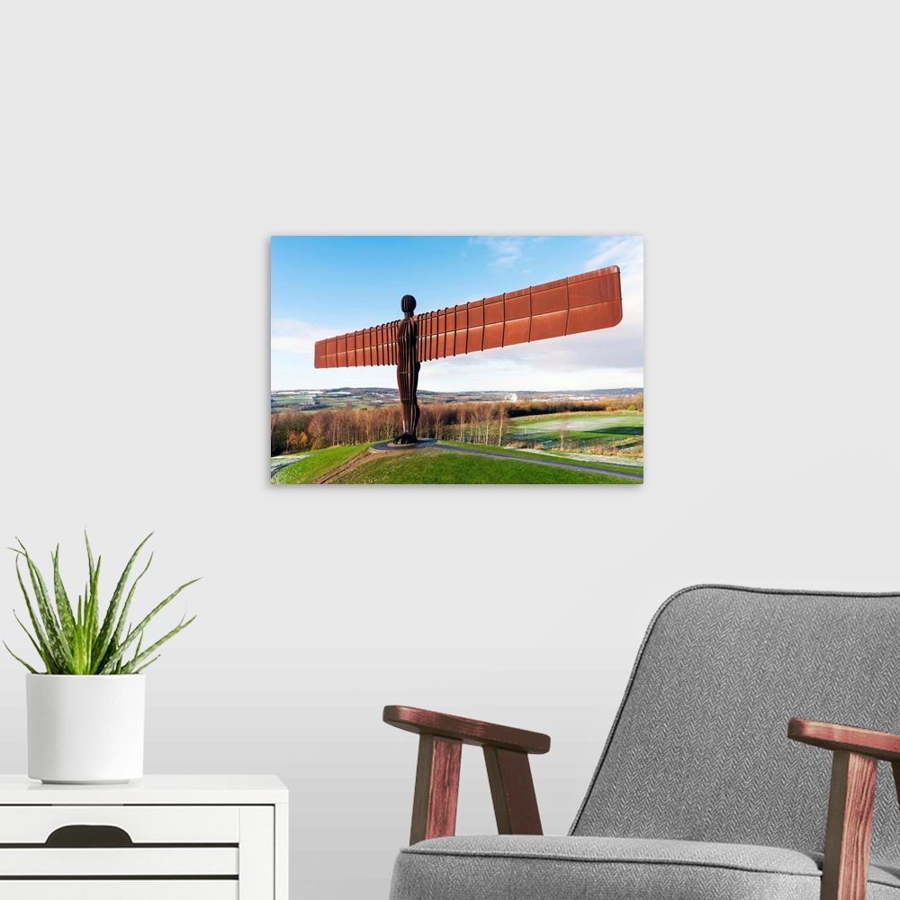 A modern room featuring United Kingdom, North East England, Tyne And Wear, Gateshead, Angel Of The North Sculpture