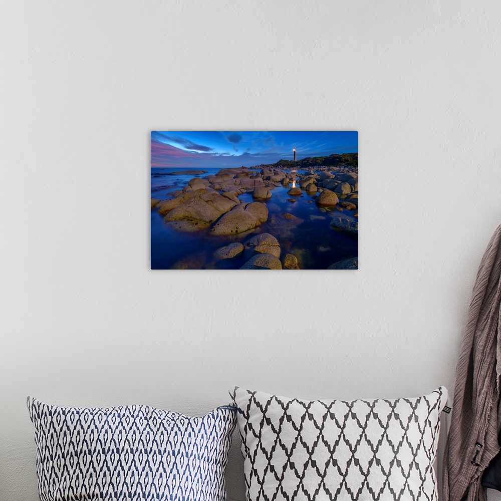A bohemian room featuring Oceania, Australia, Tasmania, Bay Of Fires, Eddystone Point Lighthouse